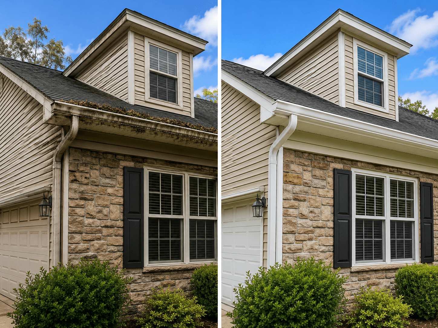 Gutters cleaning